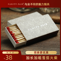 VanityFair long match 10CM non-hot moxibustion aromatherapy cigar High-grade vintage vintage special foreign firewood