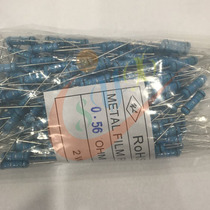2W accuracy 1% 0 47R 0 5R 0 56R ohm color ring plug-in metal resistance