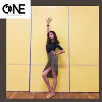 Amanda dance uniform ONE W028 female irregular Latin dance national standard dance professional half-length skirt practice uniform