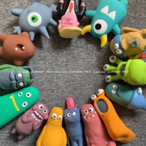 (3pcs)Q-monster Monster Alien Latex Vocal Toy Small dog Puppy Adult dog Molar