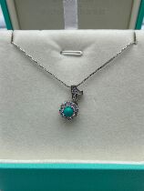 Hubei Zhushan origin natural turquoise jewelry xz1576