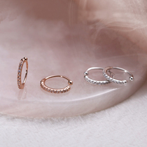 ten Wei Without Earthy Hole Single Row Drilling Ear Clip S925 Pure Silver Insert Drilling Design Sensation Ear Clip Woman Lukewarm Wind Silver Ear Bone Clip