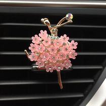 Creative hot sale aromatherapy ballet girl car outlet perfume clip Net Red fashion car accessories