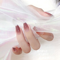 Fan-style medecal patch European and American fingernail detachable medecor finished product can be worn repeatedly with mealy nail sheet