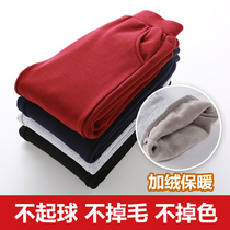 Girls sports pants plus velvet thickened autumn and winter wear loose big childrens thin velvet pants one casual pants