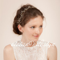 vivian icons for wei mei xin niang photography bridesmaid flower girl flowers all over the Sky star hair band suit dress accessories headdress