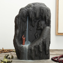 Reverse incense burner purple sandalwood incense burner ceramic crafts Incense Road home air purification creative ornaments