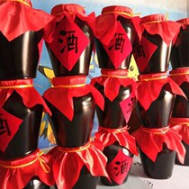 Fake wine altar props antique wine jar wine jar wine bottle simulation ancient style photo decoration Hanfu Wine Show