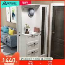 Warm Yi into the door Shoe cabinet Multi-function foyer cabinet Living room partition cabinet Dump shoe rack Coat cabinet Pull-out entrance cabinet