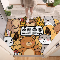 Can scrub into the doormat Doormat Bedroom Doormat anti-slip door mat Hyun Kwan-in door pvc Foot Mat Kitchen Waterproof Rug