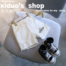 Do not Return Not change brand childrens clothing 2019 summer new girl Han fan foreign style Joker embroidery letter A version denim