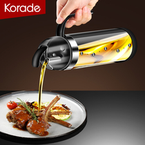 Automatic opening and closing oil pot glass not hanging oil kitchen home anti-leaking oil bottle oil Sesame Oil Soy Sauce Vinegar Pour Oil Bottle