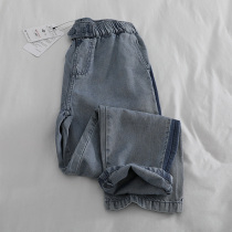 Factory womens clothes coloured skyline jeans Halen pants summer new casual pants thin ice wire high waist eight-nine pants