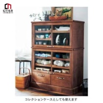 Chendy Wood Working Day Type Solid Wood Dining Side Cabinet Tea Water Cabinet Glass Wine Cabinet Tea Set Containing Cabinet Kitchen Cupboards Art