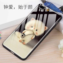MengMeng new Apple 11 phone case couple cartoon cute 8plus glass iphoneXR XS Net Red 7p 6SP personality Tide brand 11ProMax anti-drop Silicone S