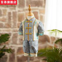 Li Hui one-year-old dress boy baby 2022 new summer childrens Tang suit boy Chinese style birthday party one