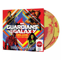 Spot Galaxy Guard Guardians of the Galaxy Black Gel Record 2LP Colored Rubber Red Yellow Glue