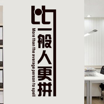 Water moon mirror flower inspirational stickers Wall stickers Wall creative room background wall stickers Office decoration stickers