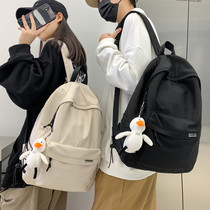 2021 new double shoulder bag male brief approximately large capacity travel backpack Womens leisure day Faculty junior high school student school bag