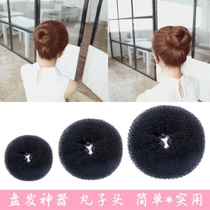Childrens dance test class disc hair suit pill head disc hair ring donuts doughnut girl child wigs head accessories