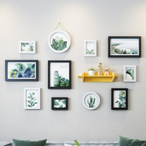 Simple modern photo wall decoration non-perforated creative living room photo wall Nordic frame wall dining room wall combination