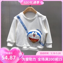 2021 autumn new Korean CUHK children white tide pure cotton loose trendy foreign gas little girl printed sweatshirt