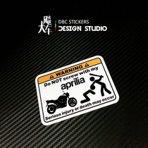 Dont touch my car Series Motorcycle Stickers Personality funny Warning Stickers Waterproof reflective decals