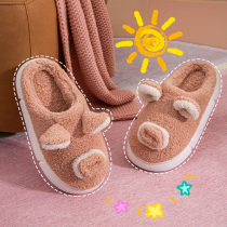 2021 new cotton slippers women winter couples home home non-slip warm slippers winter indoor cute