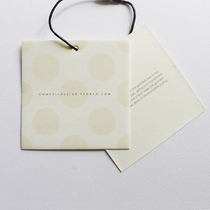 Customized clothing tag custom-made womens special-shaped thick paper card trademark certificate printed clothes listing label elevator logo design hanging card custom tag custom (Xin Bai flagship store)