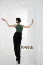 Jacks national standard new wave Latin dance practice set with collar and backless set