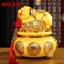 Golden Pig Poly Basin Storage Money Pot Swing Piece Accessible Deposit Pot Living Room Wine Cabinet TV Cabinet Decoration Opening Gift