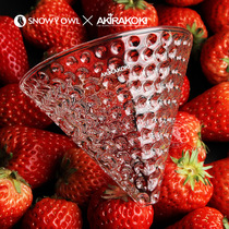 Taiwans official authorized AKIRA is shaking glass strawberry hand coffee filter Cup V60 filter paper coffee sharing pot