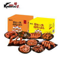 Wuhan Jingwu spicy duck neck frame wing gizzard tongue Palm 2 boxes 1080g Hubei specialty Lo-flavor snack gift bag
