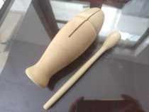 Wooden fish ratsier drum single-horn Orff parent-child early teaching aids percussion instruments