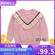 Balabala childrens dress girl child sweater childrens casual sweater 2019 Autumn New 21033190510