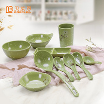 Melamine tableware Melamine noodle bowl spoon Soup spoon spoon Sauce taste dish Plastic small bowl Rice bowl Soup bowl Snack dish