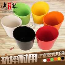 Imitation Porcelain Melamine Cutlery Fire Pan Shop Special Plastic Color Raw Vegetable Barrel Commercial Pitched Seasoning Sauce Bowl Plastic Soup Bowl