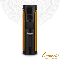 LUBINSKI Rubinski five straight metal lighter inflatable windproof lighter built-in hole drill