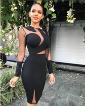 Sexy Women Bandage Bodycon Casual Club Short Mini Dress