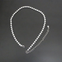 Sailor dance rhinestone waist chain lengthened crystal metal diamond belt fashion wild belly dance decorative waist chain