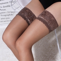 Sexy ultra-thin toes Transparent stockings Lace Lace Silicone non-slip thigh socks stockings women suspenders socks women