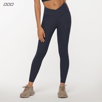 Lorna Jane mid-high waist inverted V-shaped waist hip yoga fitness ankle-length pants Wrap elastic leggings women