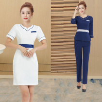 Shallow Ru new beauty salon work clothes women Summer foot bath technician clothing trousers beautician clothes fashion closed