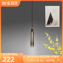 Postmodern creative living room chandelier dining bar cafe bedside bedroom light luxury crystal single head small chandelier