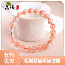 Crystal domain jewelry Red rabbit hair bracelet womens single circle cornucopia Buddha beads tide fashion wild Crystal hand string jewelry gift