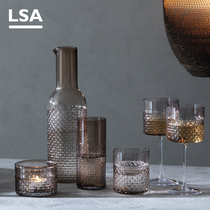 LSA imported handmade glass wine glass household large capacity kettle office drinking glass creative glass cup