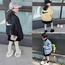 Children's cotton-padded jacket coat winter new boys and girls foreign style diamond baseball cotton-padded coat Korean baby leisure sports cotton-padded jacket
