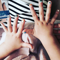 Children's cartoon fun nail stickers specially designed for children nail stickers waterproof and non-toxic set of 25