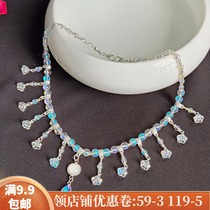 Hanfu imitation pearl soft Tang style ancient style necklace accessories fairy photo collar headgear classical forewear jewelry