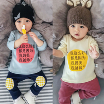 Male Baby T-Shirt Spring Autumn 0-1 Year Old Girl Baby Spring Dress Long Sleeve 6-12 Month Newborn Child Compassionate Undershirt